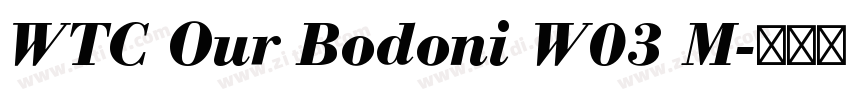 WTC Our Bodoni W03 M字体转换
